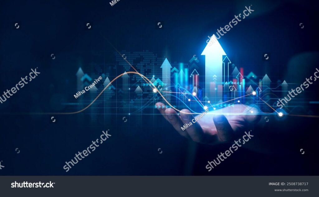 stock photo business strategy development and growing growth plan financial management strategy for business 2508738717